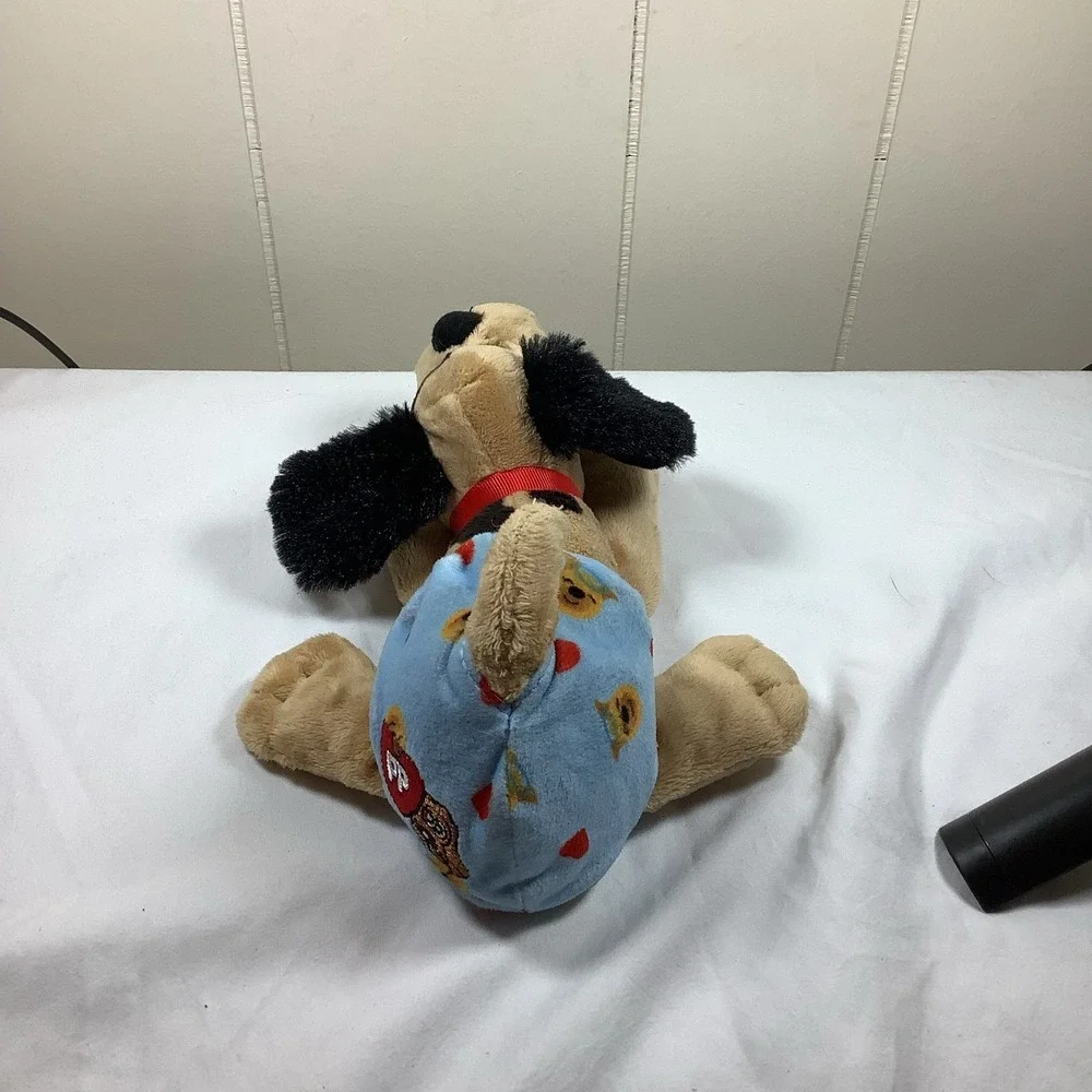 Pound‎ Puppies Newborns Brown Black Spot Dog Plush 8